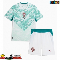 Camisa de Futebol Portugal Equipamento Secundário Infantil Mundo 2026 Manga Curta (+ Calças curtas)
